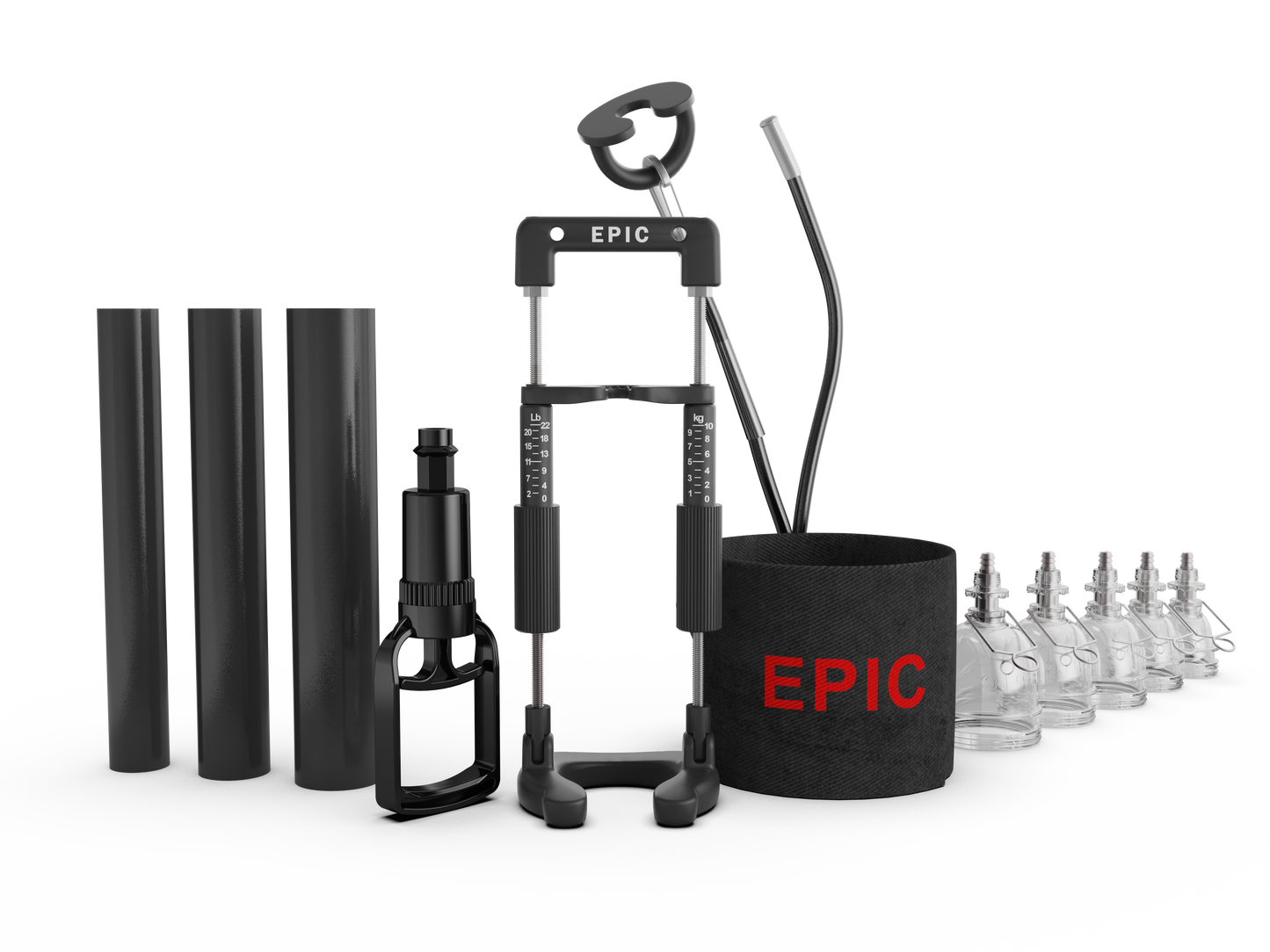 Epic Extender with Cups and All Day Stretcher